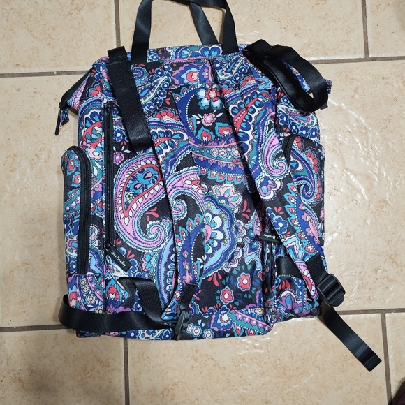 RARE Vera Bradley Paisley Diaper Bag Backpack - Picture 3 of 10